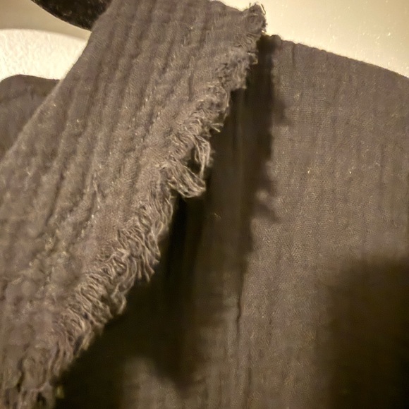 Dressed in LALA Made Me Do It Oversized Button Up in Black NWT S/M - Picture 7 of 8